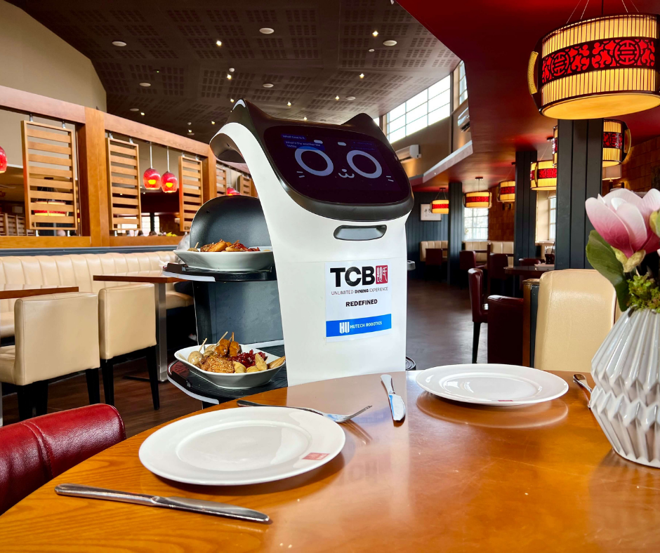 Bellabot serving at a customer's table